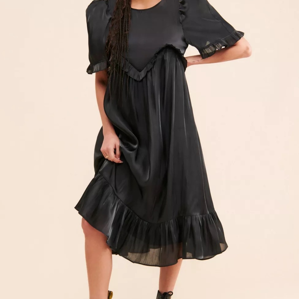 Sister Jane Barre Ruffle Midi Dress